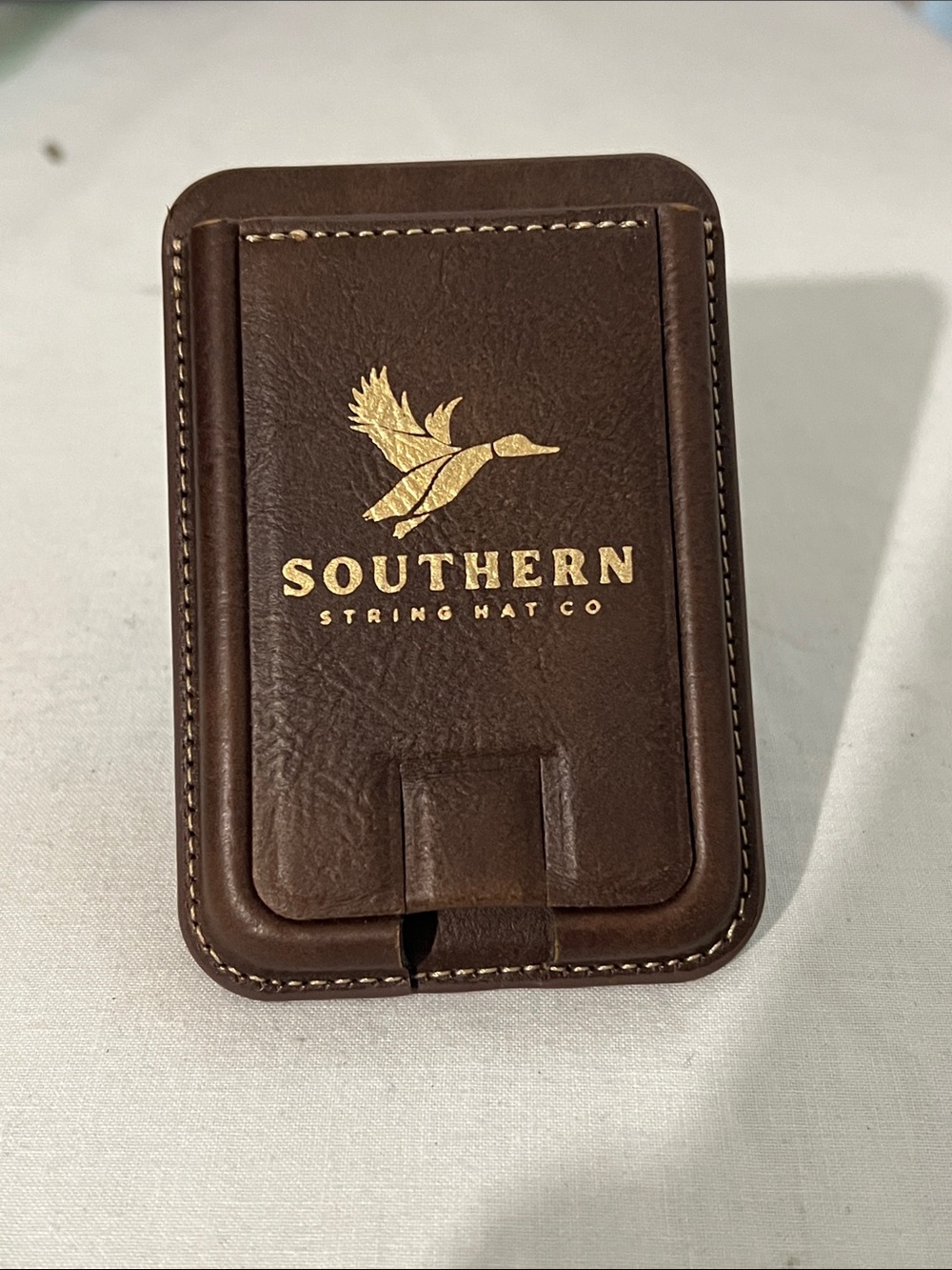 Southern String Hat Co. Brown Leather Money Clip